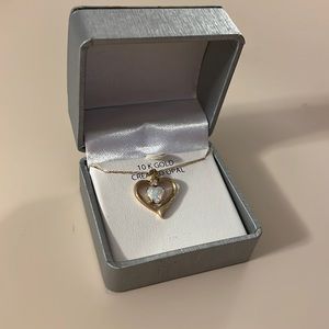 Opal Heart Necklace